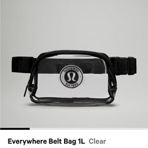 Lululemon Everywhere clear Festival Belt Bag